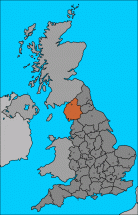Cumbria - Its Location in Britain