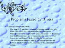 Problems Faced by Divers