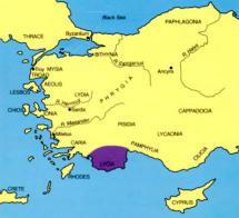 Lycia - Map Locator