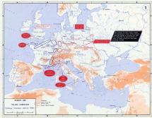 Map of Europe 1796: The Italian Campaign