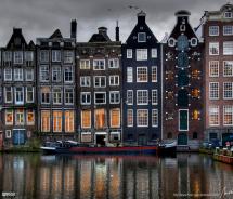 Amsterdam - Damrak Area of Unusual Homes