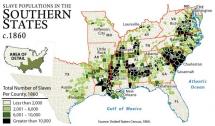 Map: Slave Populations in the Southern States