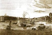Drawing of the Neva River