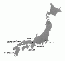 Atomic Bomb - Map Depicting Target Hiroshima
