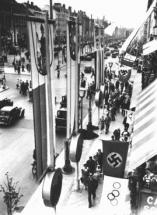 Berlin Olympics - Swastikas Welcome Athletes