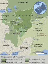 Map Depicting Location of Kazan Khanate