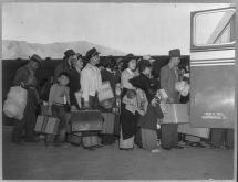 Japanese-Americans Leave for Manzanar