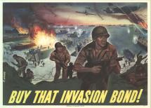 WWII Poster - Buy That Invasion Bond!