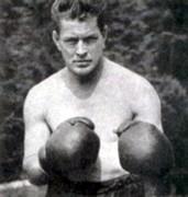 Gene Tunney with Boxing Gloves