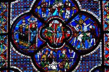 Good Samaritan Window - at Chartres Cathedral
