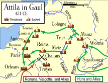 Attila in Gaul