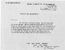 Dr. Sigmund Rascher Letter