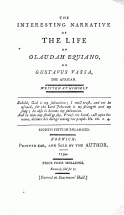 The Life of Olaudah Equiano - Written by Himself