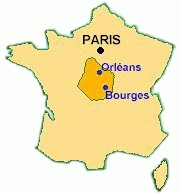 Map: Location of Orleans