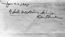 Black Dahlia Case - Voorhies' Written Admission