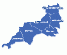 Location of Cornwall on Map