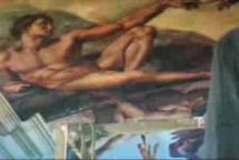 Michelangelo and Julius II - Creation of Adam