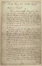 America - Colonial Grievances, Letter to King George III