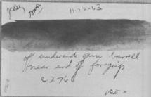 JFK Assassination - Latent Palm Print on the Rifle Barrel