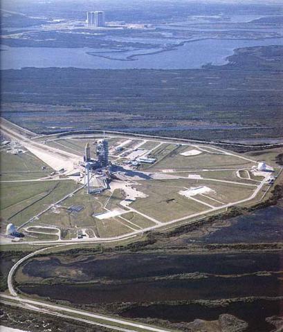 Challenger on Launch Pad Morning of Launch