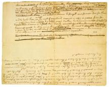 Jefferson's Declaration Drafts - Surviving Fragment