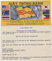 Safe Conduct Pass - Vietnam War Era