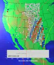 Animation of Traveling Seismic Waves - January 12 Earthquake