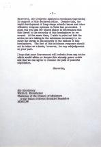 President Kennedy Letter to Khrushchev, Page 2