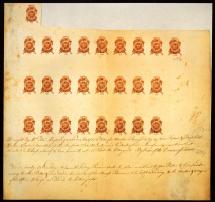 Stamp Act - One-Penny Stamps, 1765