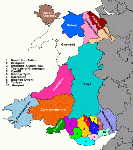 Wales - Map