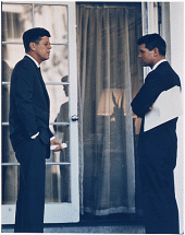 JFK and RFK at the White House