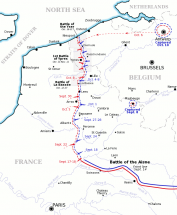 War Horse - Location of Western Front Trenches