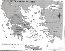 The Mycenaean World - Map