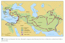 Map Depicting the Empire of Alexander the Great