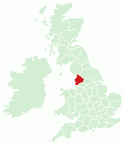 Lancashire - Location in England