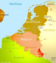 Map - The Netherlands and Belgium