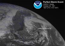 Powerful Extratropical Low - Satellite Photo