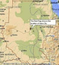 Map Showing Bara City