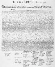 Declaration of Independence - Signatures