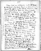 Bell's December 8, 1918 Letter to His Wife, Page 2