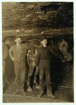 Child Miners with Mules
