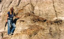 Sue Hendrickson with Her T. rex Find