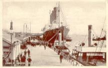Lusitania - Docked in Port