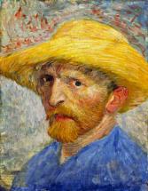 Self-Portrait with Straw Hat