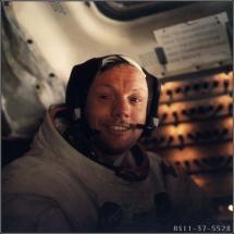 Neil Armstrong After First Moonwalk
