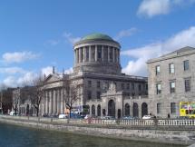 The Four Courts on the River Liffy