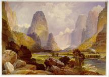 Valley of Babbling Waters - by Thomas Moran