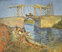 Langlois Bridge at Arles with Women Washing