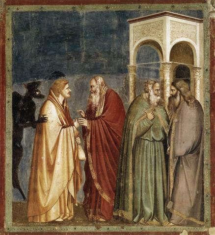 Judas' Betrayal - Fresco by Giotto Philosophy Visual Arts