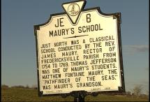 Maury's School - Historic Marker